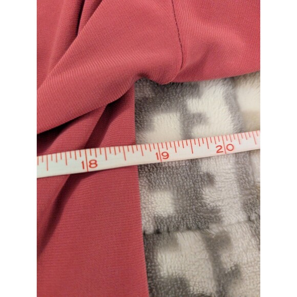 Coldwater Creek Small XL Top Pink Stretch Faux Wrap Deep V-Neck 3/4 Sleeve slim - Picture 8 of 11